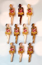 Candy Cane Dancer Brooch