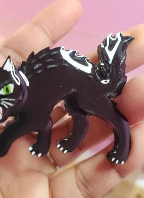 SECONDS Black Cat Brooch