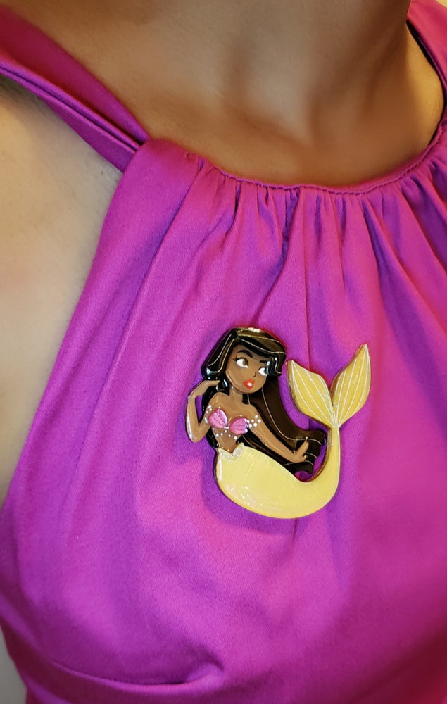 Dreaming Mermaid Brooch