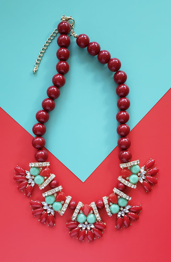 Starburst Necklace in Red