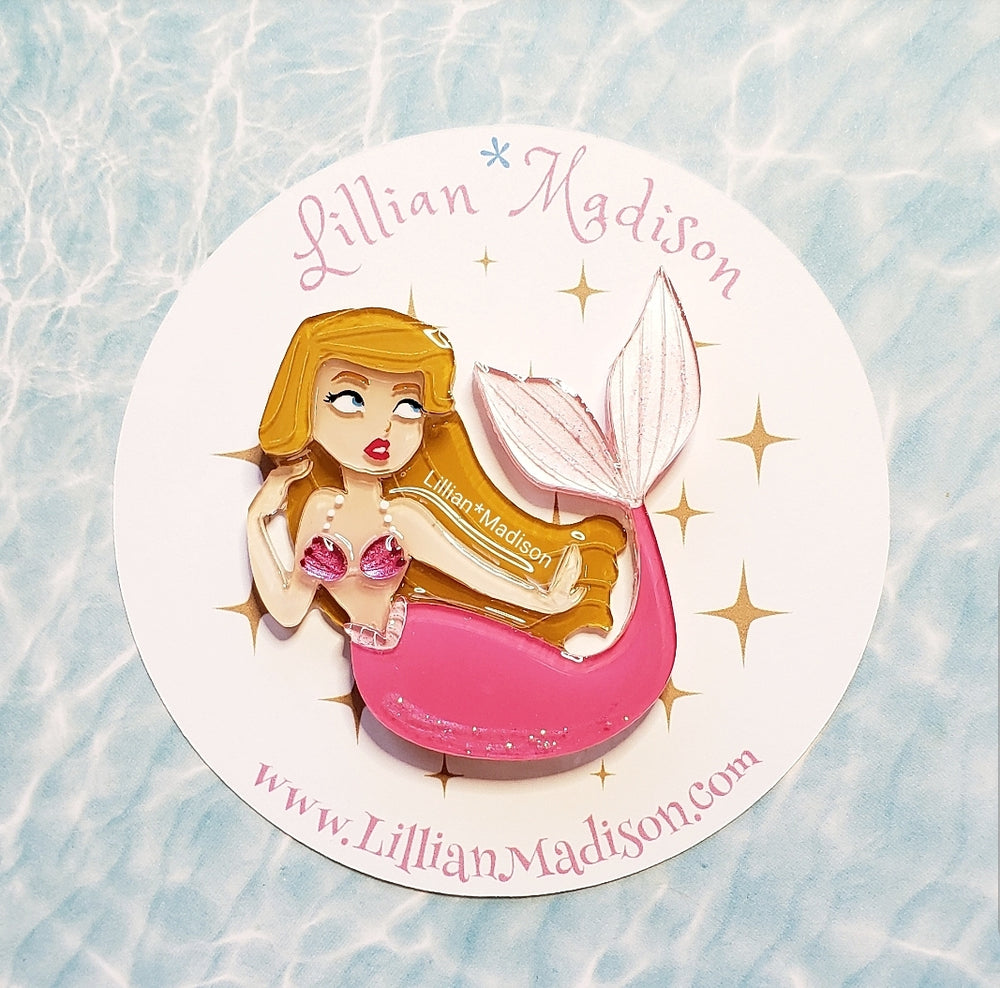 Dreaming Mermaid Brooch