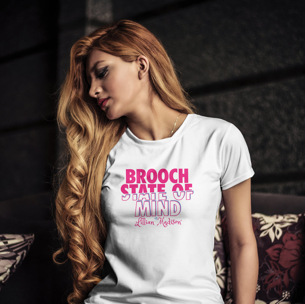 
            
                Load image into Gallery viewer, Brooch State Of Mind Shirt in White
            
        