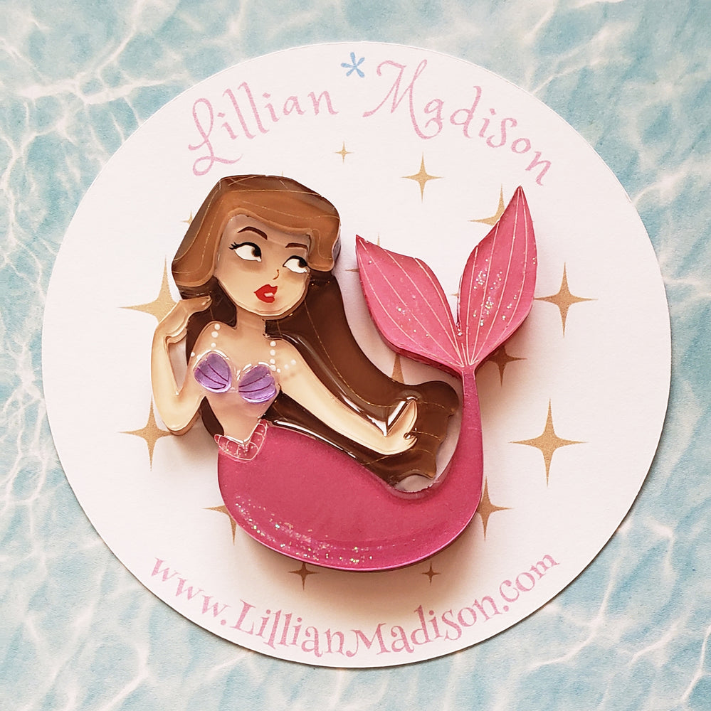 Dreaming Mermaid Brooch