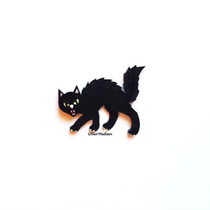 
            
                Load image into Gallery viewer, Black Cat Brooch
            
        